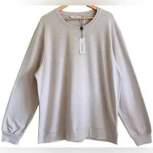 ELEVEN PARIS Cotton Blend Crewneck Neutral Supersoft Pullover Sweatshirt 3XL NWT